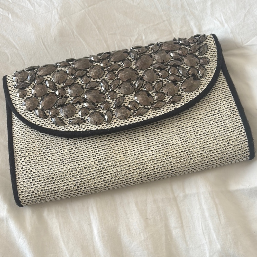 Elegant Black and White Clutch
